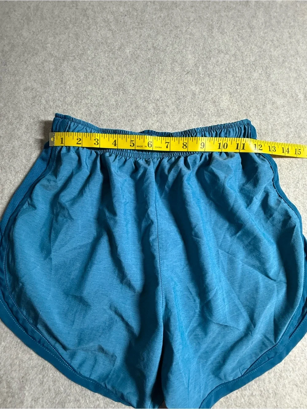 Nike Women's Teal‎ Blue Athletic Shorts with White Swoosh